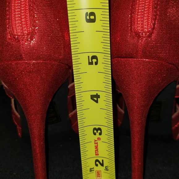 Scene Red Rhinestone Heels - Picture 6 of 11